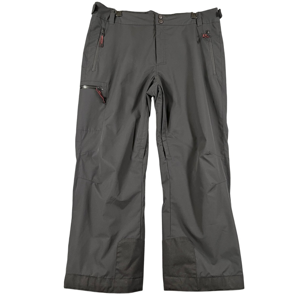 Obermeyer Snow Pants Mens XL Black Insulated Cargo Pockets Skiing Snowboarding